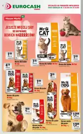 Eurocash gazetka Strona 5: Karma dla kotów: Mr Cat €1,99, Karma sucha dla psów: Mr Dog €12,99