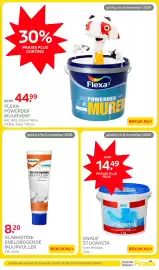 Praxis folder Pagina 4: 30% PRAXIS PLUS KORTING geldig t/m 8 november 2026 66.99 44.99 FLEXA POWERDEK MUURVERF Wit, RAL 9010