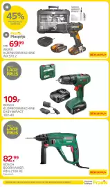 Praxis folder Pagina 49: Praxis plus worx klopboormachine €69,99, BOSCH KLOPBOORMACHINE €109,00