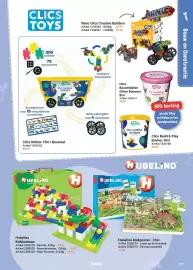 Lobbes folder Pagina 109: Hubelino Knikkerbaan €39,95, Clics Rolbox 15in1 Bouwset €64,99