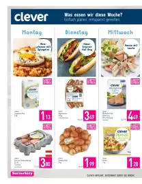 Sutterlüty Flugblatt Seite 4: Clever Penne €1,28, Clever Wildlachs Filet ohne Haut €4,49