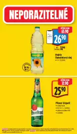 Albert leták | Supermarket Strana 4: Majola slunečnicový olej €26,90, Pilsner Urquell světlý ležák €25,90