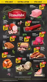 Albert leták | Supermarket Strana 42: Izaurišní kuřecí prsní šunka €29,90, Premium debrecínská pečeně €21,90