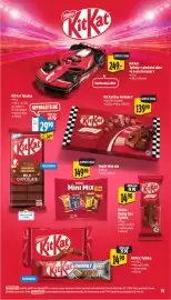 Albert leták týden 40 Strana 23: Kit Kat Racing Cars Tyčinka €14,90, Nestlé Mini Mix €149,90