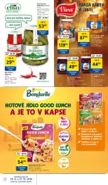 Tesco leták | Alkohol Strana 12: Viva broskve XXL €87,90, Bonduelle Good lunch €54,90