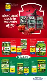 Tesco leták | Alkohol Strana 13: Heinz fazole €39,90, Machland Deli okurky 6-9 cm €44,90