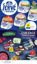 Tesco leták | Alkohol Strana 6: Milko žervé €12,90, KRAJÁNEK Pomazánka cottage €19,90