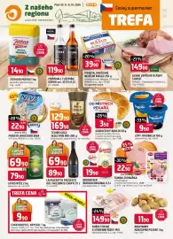 Trefa leták týden 40 Strana 1: Zátkova mouka, různé druhy 1kg €14,90, MARSHALL TUZEMÁK, VODKA vol. 37,5% €119,90