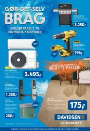 Davidsen tilbudsavis uge 40 Side 1: WEBER GASGRILL €3.250,00, DEWALT BORE-/ SKRUEMASKINE 18 V €795,00