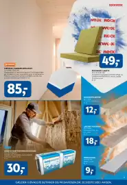 Davidsen tilbudsavis uge 40 Side 15: FERMACELL FIBERGIPS RETKANTET €85,00, ROCKWOOL A-BATTS €49,00