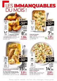 Catalogue Thiriet page 4: Gratin de brocolis €7,99, Beignets crevette €8,40