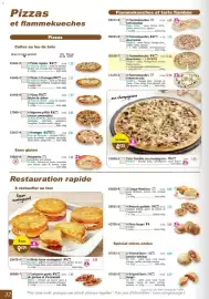 Catalogue Maximo page 32: Savourel 4 Röstis façon montagnard €9,29, Friedrich Tarte flambée aux champignons €4,25
