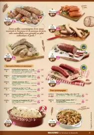 Catalogue Maximo page 9: Saucisse de Morteau €6,49, Saucisses de Montbéliard €6,49