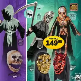 Buddy Leg katalog Side 9: 42697/98 Ansigtsløs dæmon Vælg mellem str. 140 og 160 cm. 42597 Skeletmaske med blod Munden kan