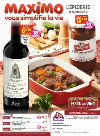 Catalogue Maximo page 1: MAXIMO L'ÉPICERIE vous simplifie la vie Par carton de 6 bouteilles 6 €99 la bouteille 18 POINTS