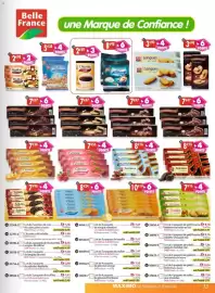Catalogue Maximo page 33: Belle France Langues de chat €3,90, Les Délices de Belle France Pralino €7,47