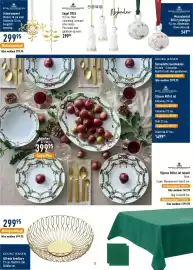 Imerco tilbudsavis Side 17: Georg Jensen Alfredo brødskurv €299,95, Royal Copenhagen Musselmalet Riflet julekugle €549,95