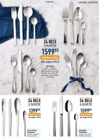Imerco tilbudsavis Side 2: Arne Jacobsen bestikæske €1.399,95, Bernadotte bestikæske €1.599,95