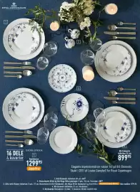 Imerco tilbudsavis Side 9: Blå Elements tallerken €899,95, Georg Jensen bestikæske €1.299,95