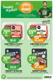 Kiwi kundeavis uke 40 Side 6: SMÅRETT M/BACON €39,90, SMÅRETTSKINKE €37,90