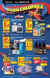 Biedronka gazetka tydzień 40 Strona 19: Praliny Belgijskie Meltiè Seashells €14,99, Produkty Gillette €1,00