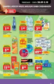 Biedronka gazetka tydzień 40 Strona 26: Woda mineralna Cisowianka €1,89, Mus owocowy Tymbark €2,99