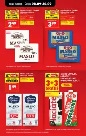 Biedronka gazetka tydzień 40 Strona 5: Mleko Łaciate, Masło ekstra Polskie Mlekovita €3,99