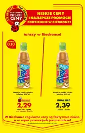 Biedronka gazetka tydzień 40 Strona 53: Woda & Owoce Play o smaku maliny €2,29, Woda & Owoce Play o smaku maliny €2,39