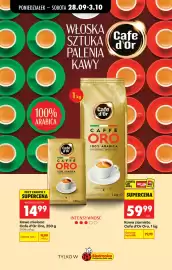 Biedronka gazetka tydzień 40 Strona 84: Kawa mielona Cafe d'Or Oro €14,99, Kawa ziarnista Cafe d'Or Oro €59,99