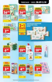 Biedronka gazetka tydzień 40 Strona 97: Pieluchy Pampers Premium Care €36,99, 3w1 Żel do mycia ciała i włosów Bambino €19,99