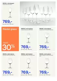 Jernia kundeavis Side 12: RIEDEL hvitvinglass €1.099,00, RIEDEL champagne €1.099,00