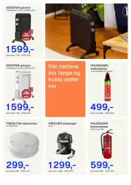 Jernia kundeavis Side 14: HOUSEGARD slukkespray €699,00, BOOSTER gulvovn €1.799,00