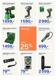 Jernia kundeavis Side 17: BOSCH muttertrekker €2.099,00, ANSMANN lommelykt €129,90
