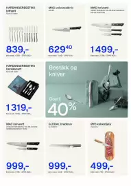 Jernia kundeavis Side 9: HARDANGERBESTIKK betsikksett €2.199,00, ØYO kokkefjøla €799,00