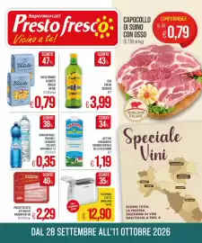 Volantino PrestoFresco Pagina 1: Olio d'oliva Desantis €3,99