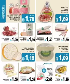 Volantino PrestoFresco Pagina 2: Toma nostrana La MonVisina €1,09, Fesa di tacchino arrosto gourmet lenti €1,39