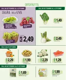 Volantino PrestoFresco Pagina 4: Arance Valencia €2,29, Mele renette val varaita sfuse €1,99