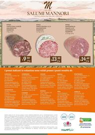 Volantino Zona Pagina 24: Mortadella Prato I.G.P. Salumificio Mannori €14,69, Finocchiona I.G.P. Salumificio Mannori €13,99