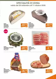 Volantino Zona Pagina 11: Pecorino Ulivastro Matteassi €19,98, Prosciutto Toscano D.O.P. Fette €4,39