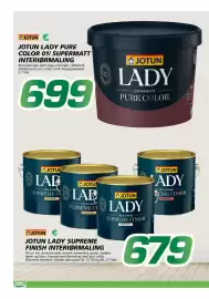Coop Byggmix kundeavis Side 2: JOTUN LADY PURE COLOR 01/ SUPERMATT INTERIØRMALING €699,00