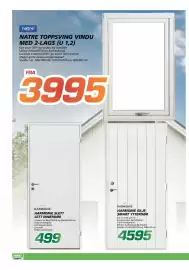 Coop Byggmix kundeavis Side 8: Natre toppsving vindu med 2-lags €3.995,00