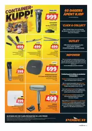 POWER kundeavis uke 40 Side 25: Varmluftsstyler €499,00, Ryggmassasjeapparat €699,00