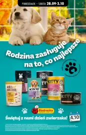 Biedronka gazetka tydzień 40 Strona 1: PONIEDZIAŁEK - SOBOTA 28.09-3.10 Rodzina zasługuje na to, co najlepsze ACTIV PET 93%