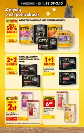 Biedronka gazetka tydzień 40 Strona 4: Karma dla kota wołowina z jagnięciną Maxi Natural €6,49