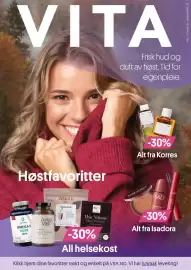 VITA kundeavis Side 1: 28. september -18.oktober 2026 VITA Frisk hud og duft av høst. Tid for egenpleie. Disin КОРЛИ KORRES