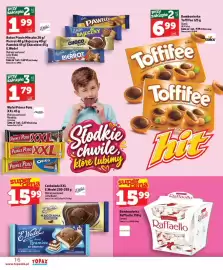 Topaz Express gazetka tydzień 40 Strona 16: Bombonierka Raffaello €15,99, Czekolada XXL E.Wedel €15,99