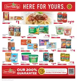 Family Fresh Market weekly ad week 40 Page 9: Our Family dishwasher pacs €11,49, Our Family waffles or pancakes €2,29