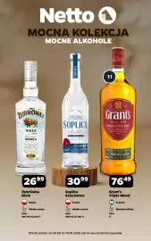 Netto gazetka | Alkohole Strona 1: Wódka Żubrówka Biała €26,99, Wódka Soplica Szlachetna €30,99