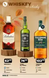 Netto gazetka | Alkohole Strona 12: Blended whisky Ballantine's €62,49, Whiskey Proper No. Twelve €74,99