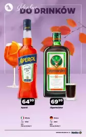 Netto gazetka | Alkohole Strona 5: Likier Aperol €64,99, Likier Jägermeister €69,99